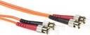 Produktbild 50 meter LSZH Multimode 62.5/125 OM1 fiber patch cable duplex with ST connectors (50 m)