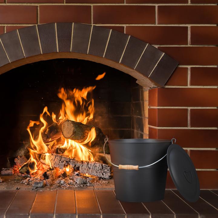 Immagine prodotto Relaxdays Secchio per la cenere (33 x 31,5 x 30 cm)