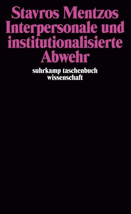 Produktbild Interpersonale und institutionalisierte Abwehr (Deutsch, Stavros Mentzos, 1988)