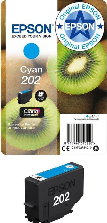 Actual product image Epson 202 Claria Premium (C)