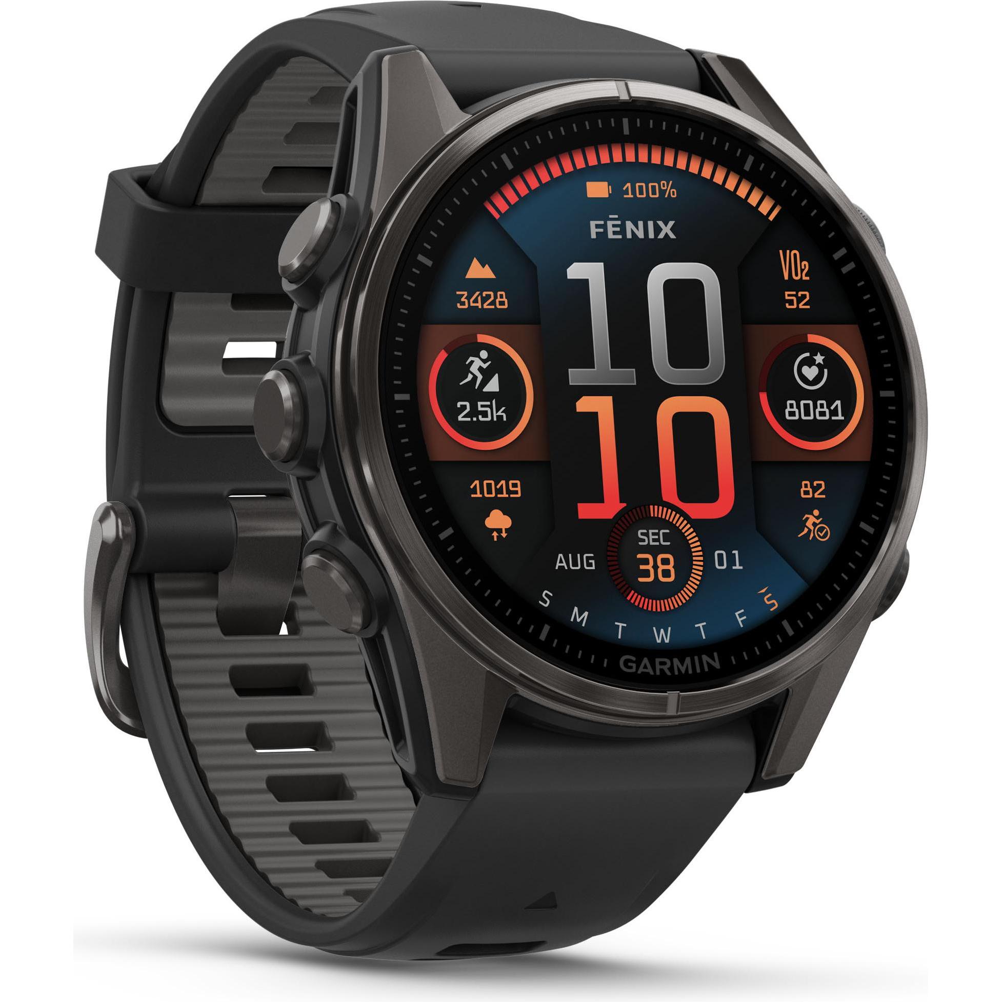 Garmin Fenix 8 AMOLED Sapphire Titan (43 mm), Smartwatch
