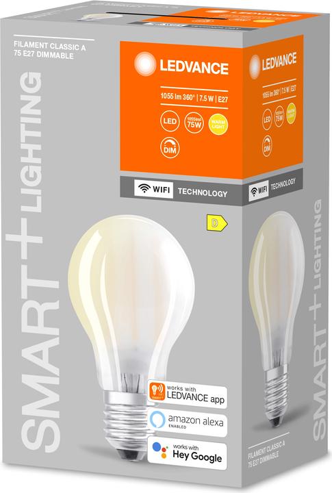 Actual product image Ledvance Smart+ Wifi Filament Classic (E27, 1055 lm, 1 x)