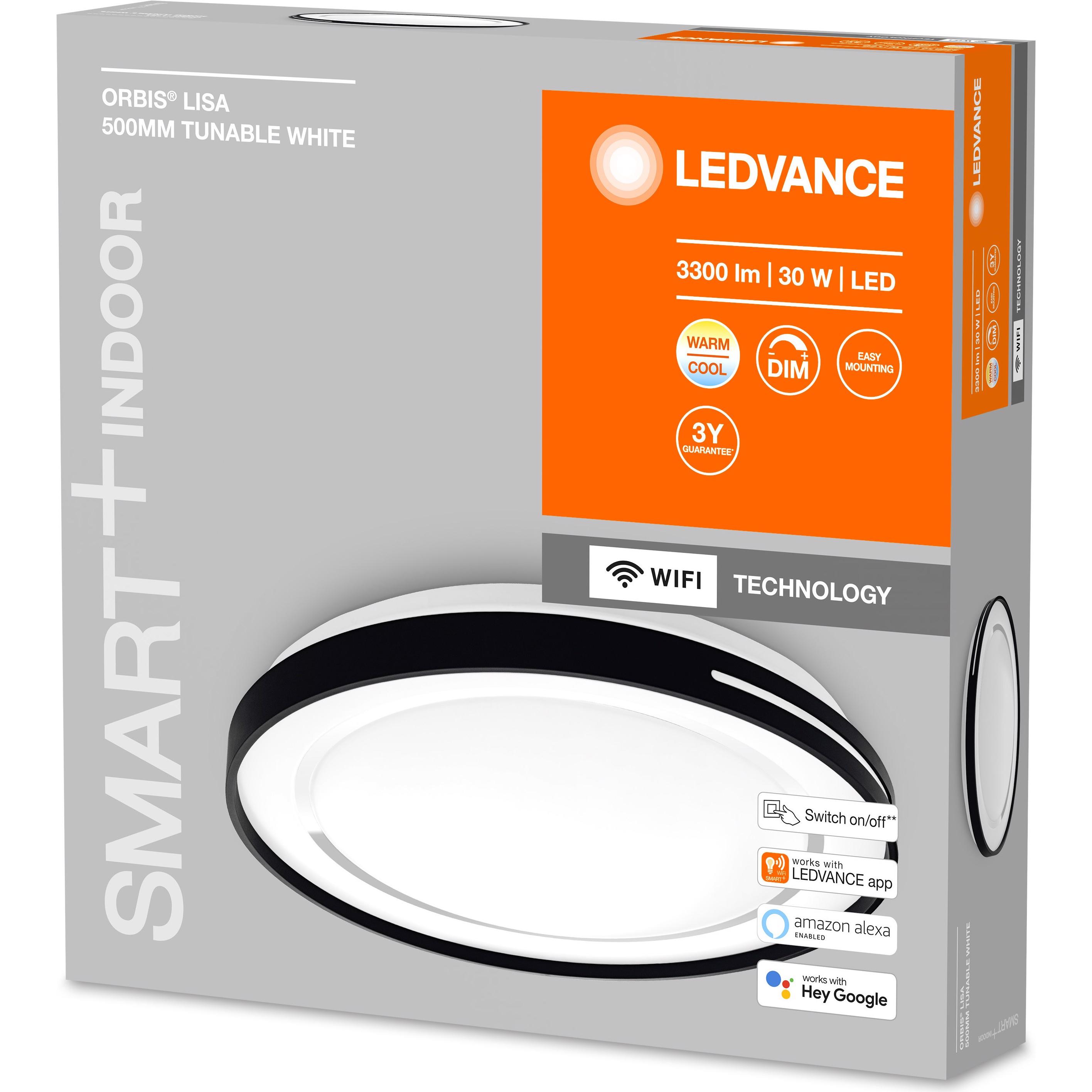 Thumbnail - Ledvance, Wandleuchte + Deckenleuchte, Smart+ Orbis Lisa (3300 lm)