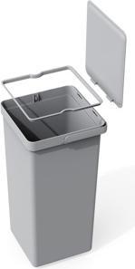 Produktbild EKO Abfalleimer 15+20L Grau Deko Duo Einbau (35 l)