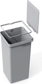 Image du produit EKO Poubelle 15+20L Gris Deko Duo à encastrer (35 l)