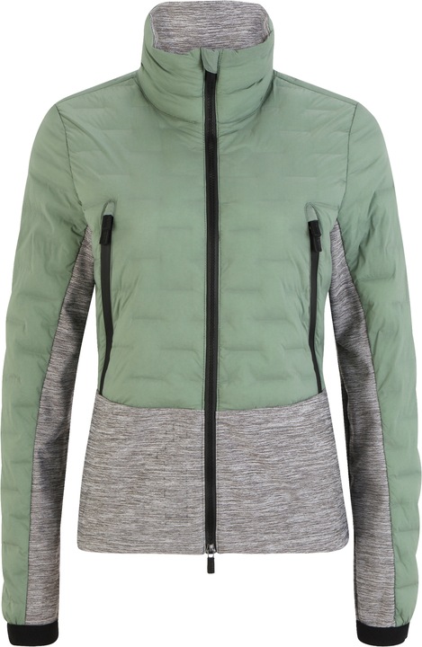 ivy green-medium grey melange