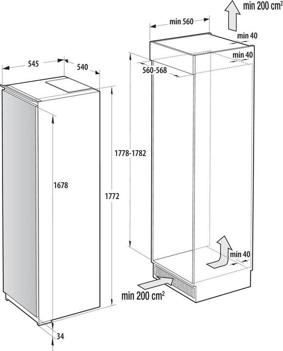 Actual product image Gorenje FNCI517E41WF (235 l)