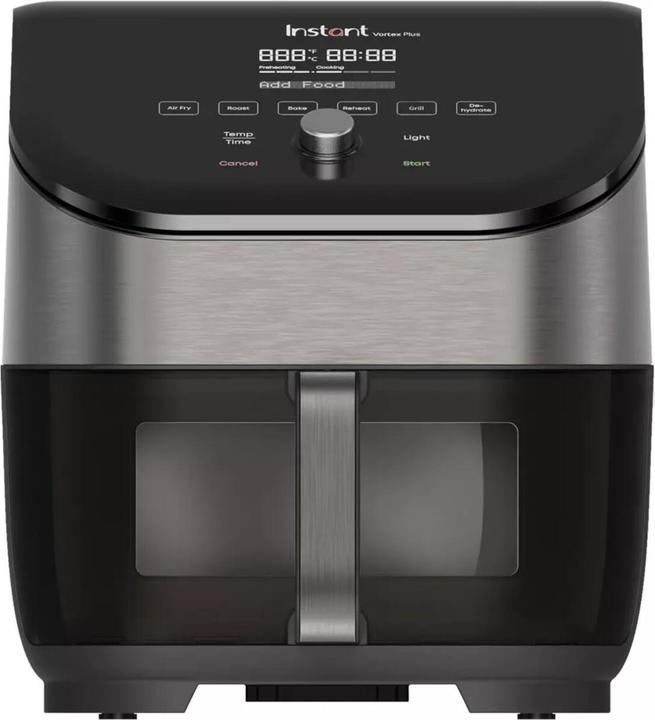 Instant Pot Vortex Plus ClearCook OdourErase RVS 5.7 litre (6 Qt) 6-in-1 airfryer frituren roosteren grillen bak