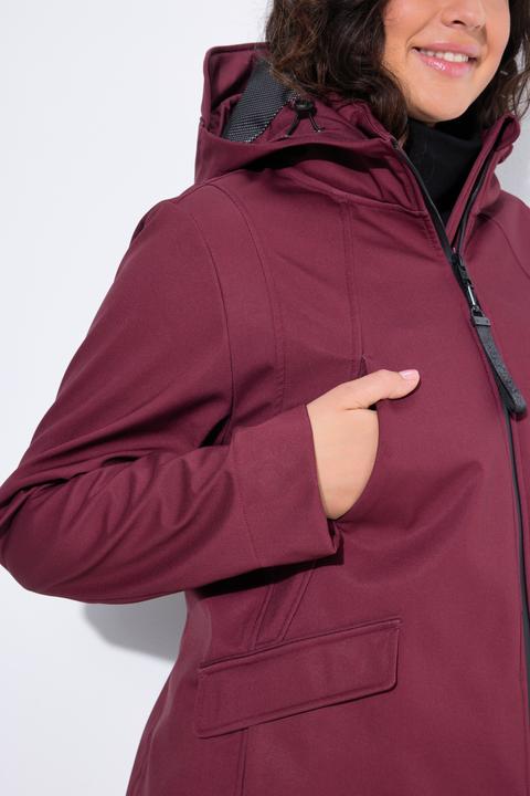 Produktbild Ulla Popken HYPRAR Softshelljacke, wasserabweisend, Kapuze (50, 52)