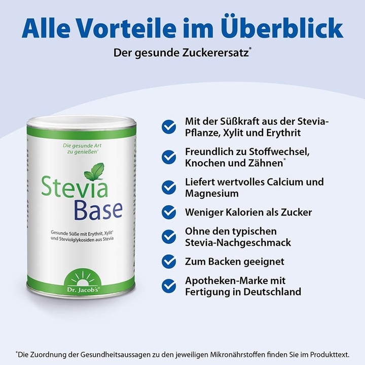 Image du produit Dr. Jacob's SteviaBase (400g) (400 g)