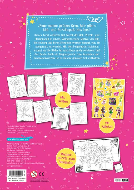 Actual product image Panini Bibi Blocksberg: My painting and puzzle fun