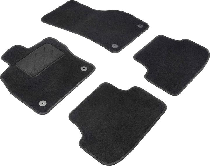 Walser Tapis de sol pour VW Golf VII BJ 11/2012 - aujourd'hui, Golf VII Variant BJ 08/2013 - aujourd'hui (2 tapis avant + 2 tapis arrière)