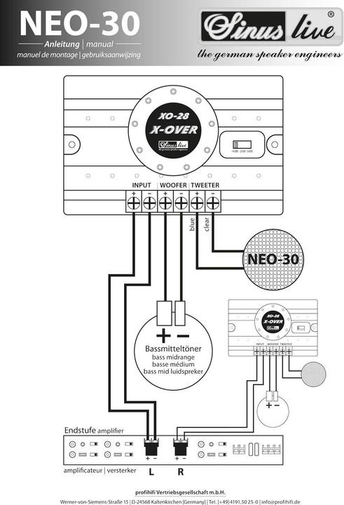 Produktbild Sinuslive Neo30NeodymHochtönerFrequenzweichen (200 W, 5 cm)