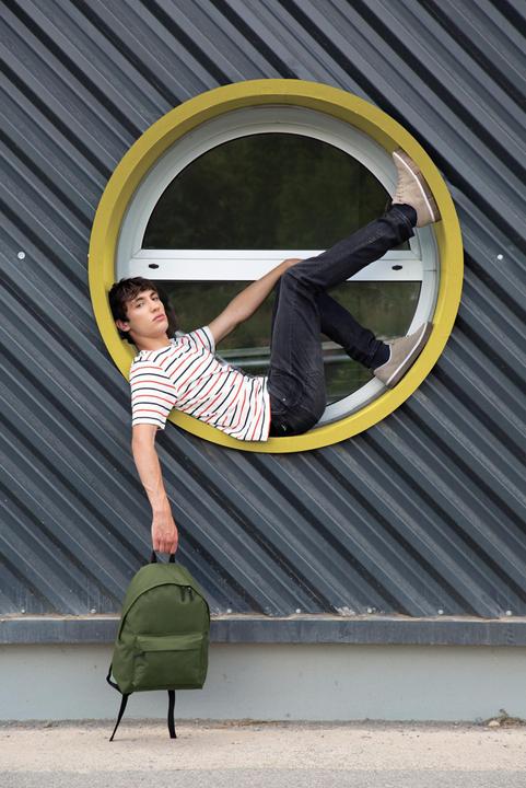 Actual product image Kimood Recycled casual backpack with front pocket