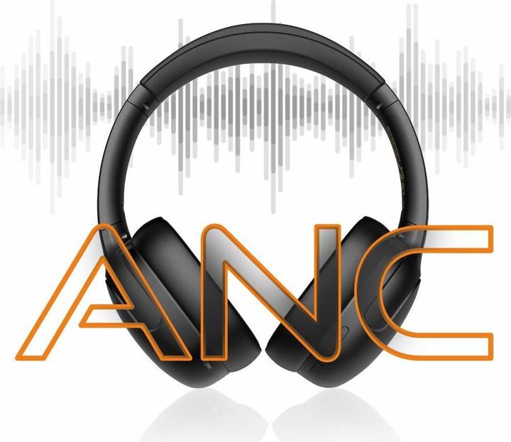 Actual product image Manta HDP1001BK Rytmo Elegance Black (ANC, 50 h, Cable, Wireless)