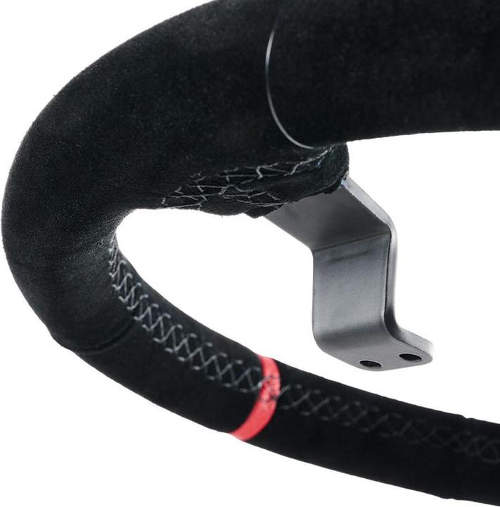 Actual product image Asetek SimSports Lenkradkranz, gewölbt, 340 mm - schwarz, wildleder