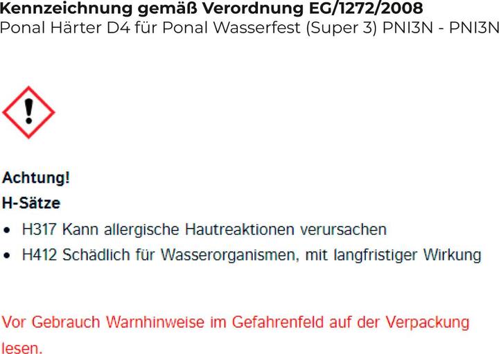 Actual product image Ponal D4 hardener 250ml (250 g)