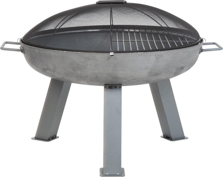 Produktbild Tiger Fire Feuerschale Ø 55cm 1/2 Chromstahlrost + Netzdeckel