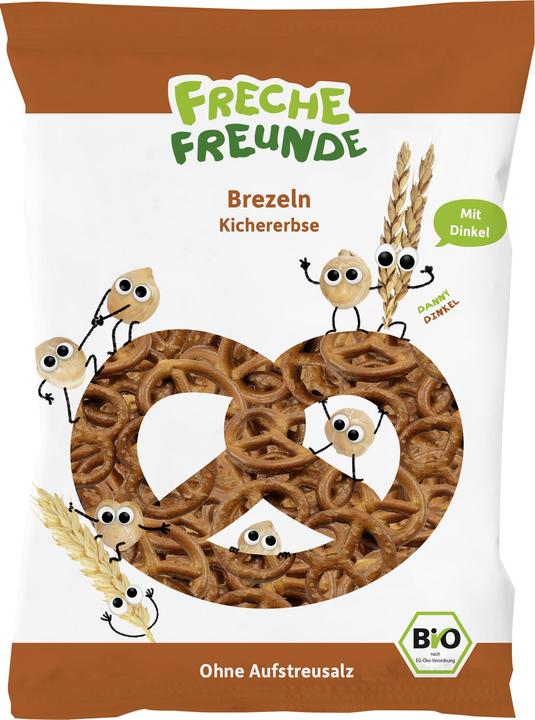 Freche Freunde Pretzel sfacciato Ceci senza sale Bio (75 g)
