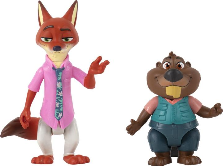 Immagine prodotto Disney Zootropolis - Figure 2 Pack - Nick Wilde & Nibbles Maplestick