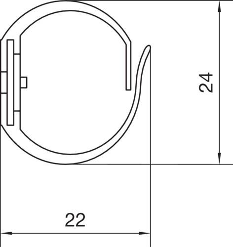 Produktbild Hager Kabelkanal 21X23X500 (Kabelkanal, 50 cm)