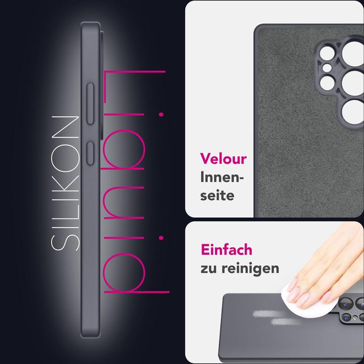 Produktbild Nalia Phoenix - Abwischbare Flüssigsilikon Hülle - Easy Clean Liquid Silicone Cover (Samsung Galaxy S25 Ultra)