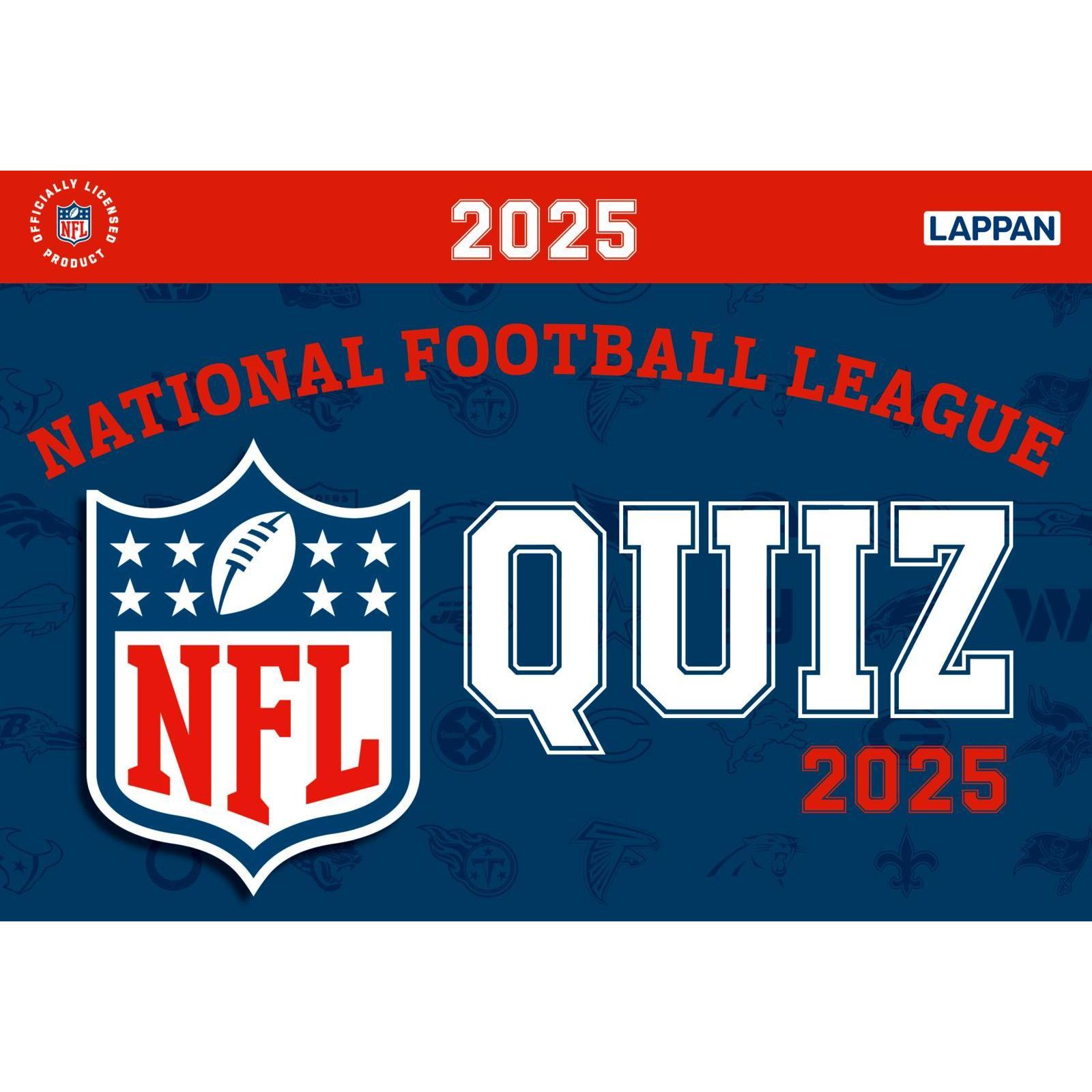 Lappan, Agenda, NFL Quiz Kalender - 2025 (11 x 16 cm, Deutsch)