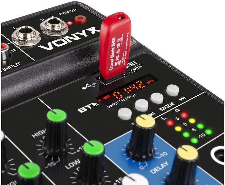 Image du produit Vonyx Table de mixage VMM100 (Studio et mixeur live)