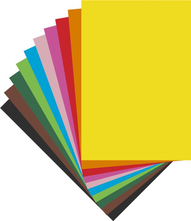 Actual product image Herlitz Photo cardboard 22x32 cm, 10 sheets in 10 colors (270 g/m², 10x)