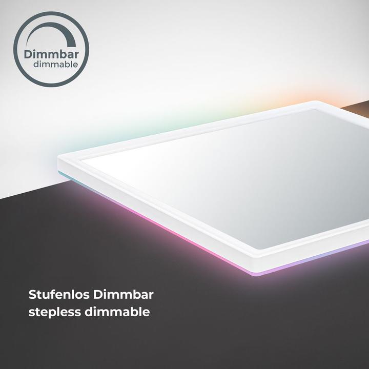 Image du produit B.K.Licht SLIM Panneau LED CCT ultraplat avec backlighte RGB (2400 lm)