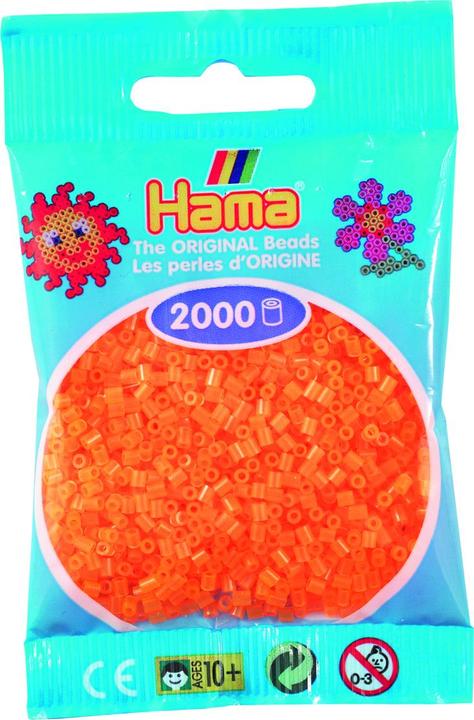 Produktbild Hama mini perler 2000stk neon orange