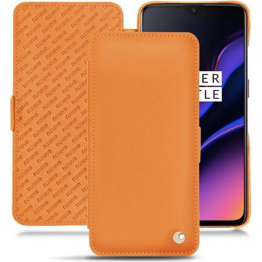 Noreve Lederschutzhülle horizontal (OnePlus 6T), Smartphone Hülle, Orange