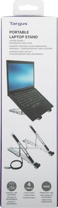 Produktbild Targus Portable Stand+USB-A Hub Silver