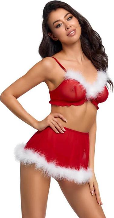 Produktbild Cottelli Collection Set X-Mas Top+Rock (L)