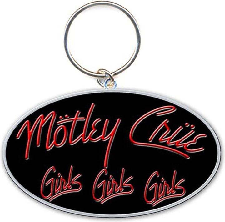 Actual product image Motley Crue Girls Girls Girls Enamel Keyring