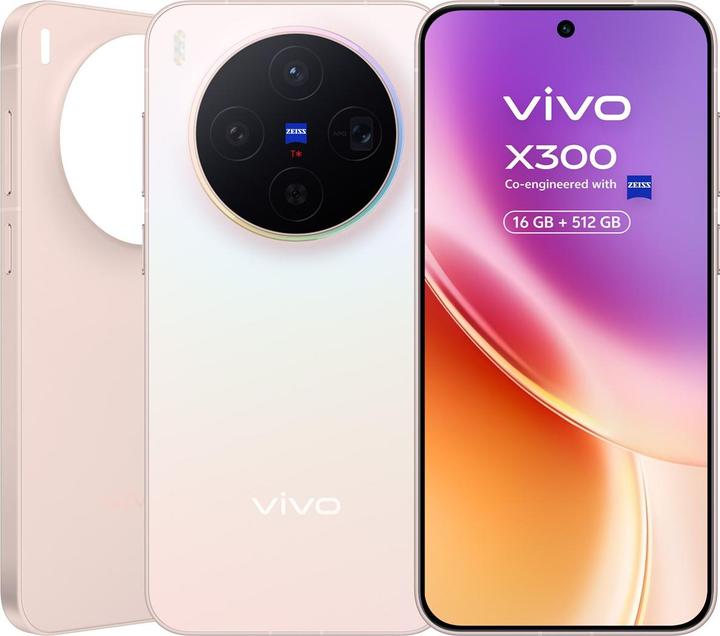 Image du produit Vivo X300 5G Dual Sim 16GB RAM 512GB - Pink (512 Go, Pink, Rose, 6.31", Double SIM, 5G)