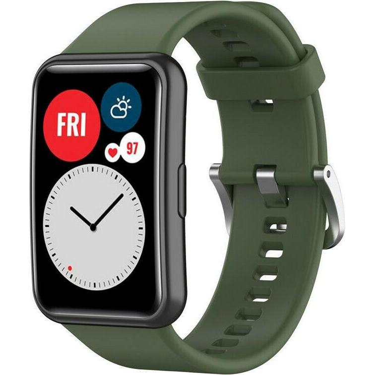 Thumbnail - Strap-it Silikonarmband (Silikon, Watch Fit), Uhrenarmband, Grün