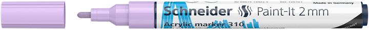 Valeurs nutritives et ingrédients Schneider Marqueur acrylique Paint-It 310 2mm violet pastel (1x)