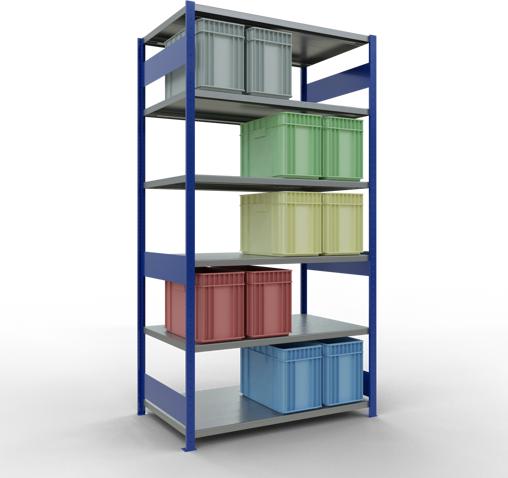 Actual product image Schulte Lagertechnik MULTIplus250 basic racking system with length ledgers