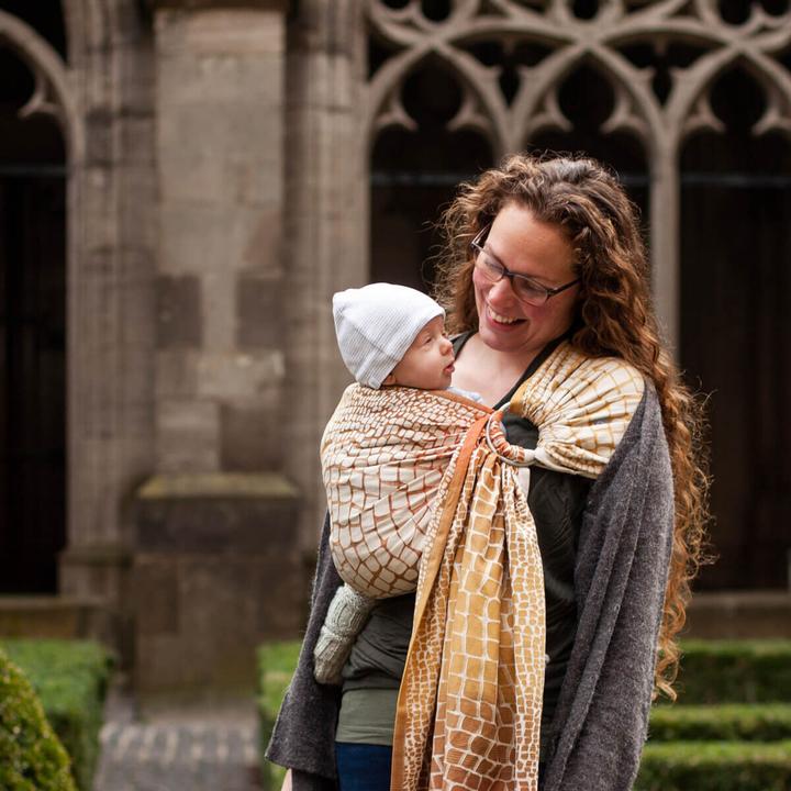 Immagine prodotto Hoppediz Imbragatura per bambini Ring-Sling di qualità biologica (2 m)