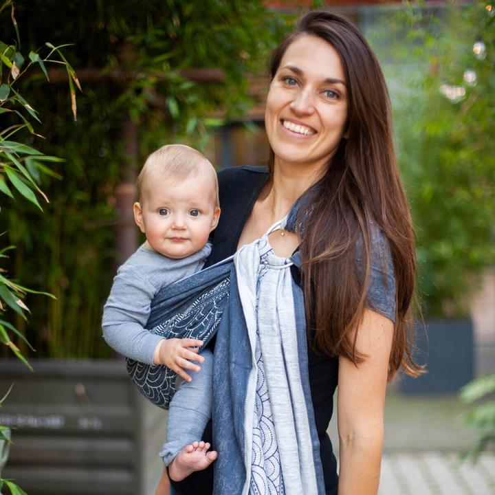 Immagine prodotto Hoppediz Imbragatura per bambini Ring-Sling di qualità biologica (2 m)