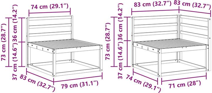 Produktbild vidaXL Outdoor-Sofagarnitur