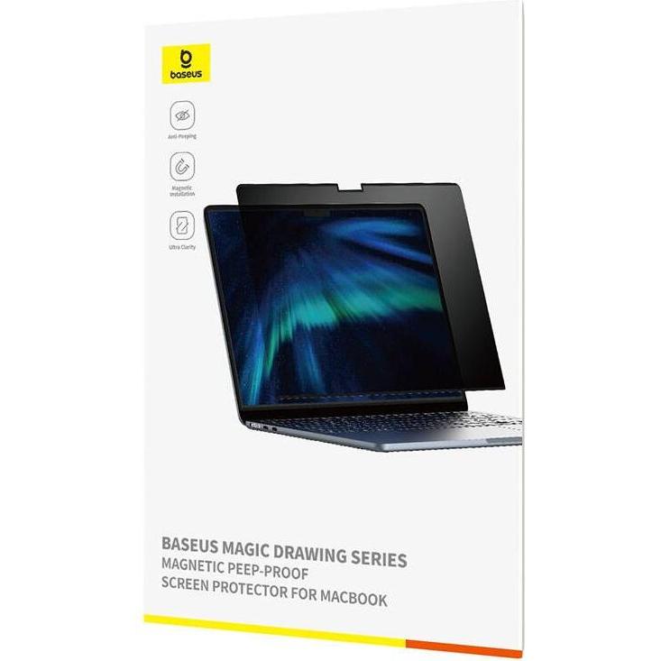 Baseus Screen Protector Magic Drawing for MacBook Air 13.6" (2022/2024) + cleaning kit (clear) (13.60"), Notebook Schutz...
