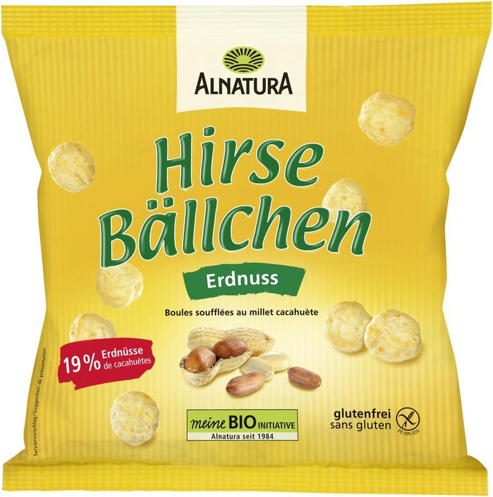 Alnatura Bio Hirsebällchen Erdnuss (75 g)