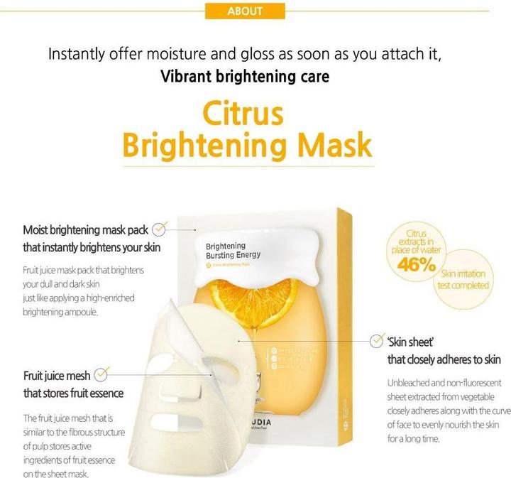 Actual product image Frudia Citrus Brightening Mask (27 ml)