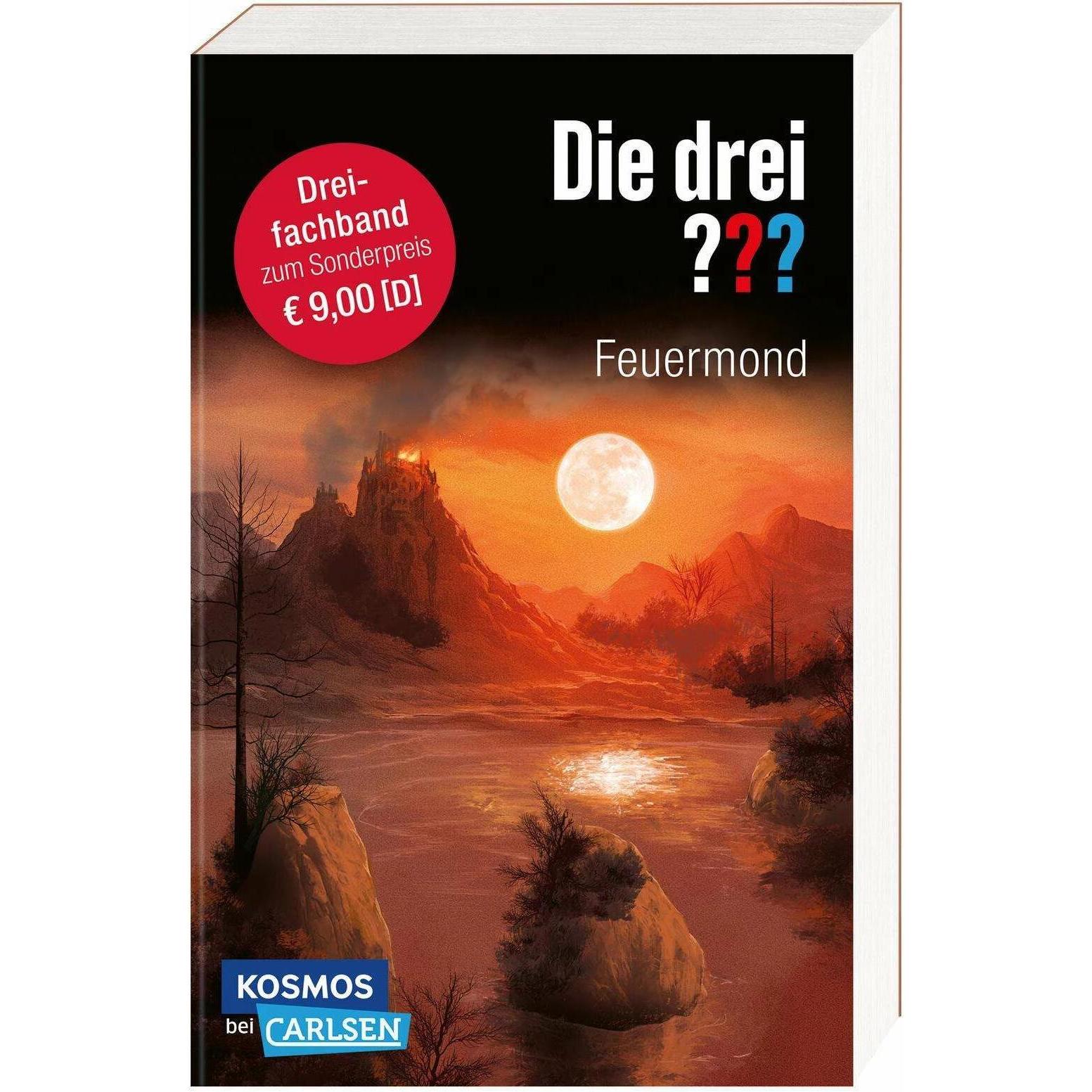 Die drei???: Feuermond. Dreifachband. (Enthält die Bände: Das Rätsel der Meister, Der Pfad der, Kinderbücher von André M...