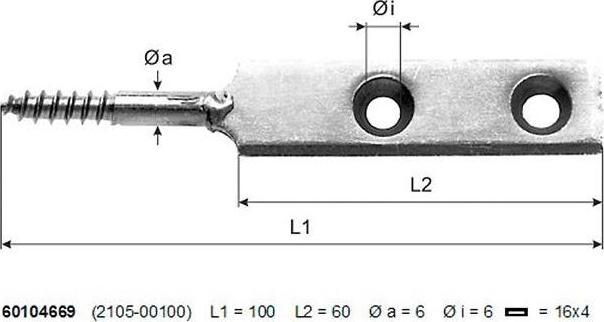 Produktbild Saner Hefteisen 100mm (1 Stk.)