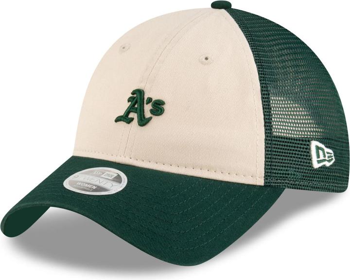 New Era 9Twenty Mesh Damen Cap - Oakland Athletics Beige