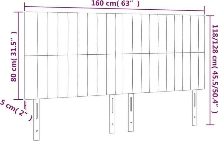 Image du produit vidaXL Kopfteil (200 x 5 x 128 cm)