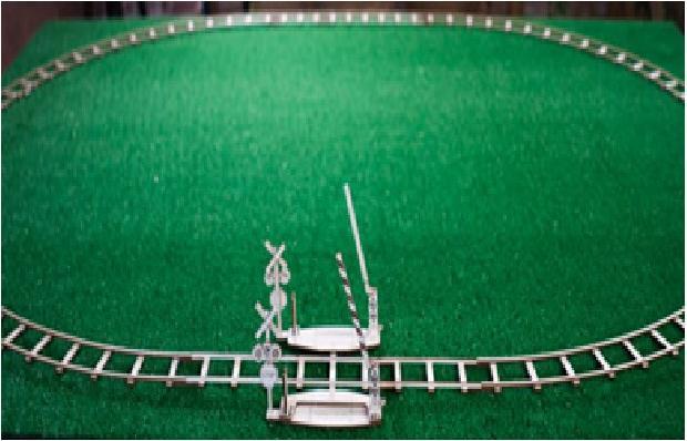 Actual product image WoodenCity Rails with level crossing